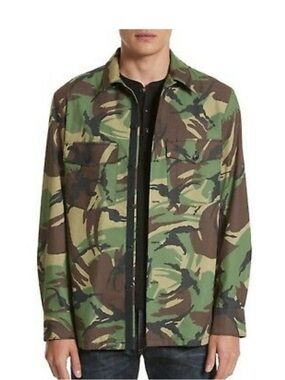 Rag & Bone Camo Shirt Jacket Heath Mens large